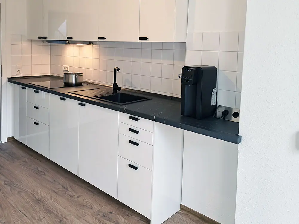 Von PIR fertig eingebaute Küche