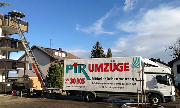 PIR Umzüge - Ansicht Aussenaufzug